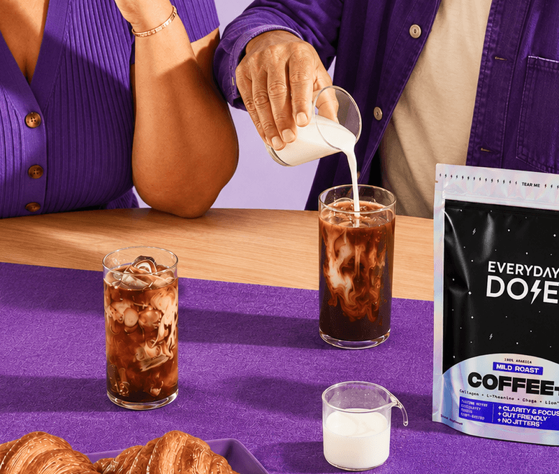 Everyday Dose Coffee prepared over ice